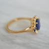 Maison Laudate - Bague de Fiançailles Or, Diamant, Saphir Bleu - Béatrice