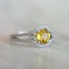 Maison Laudate - Bague de Fiançailles Saphir Jaune, Diamant - Isabeau