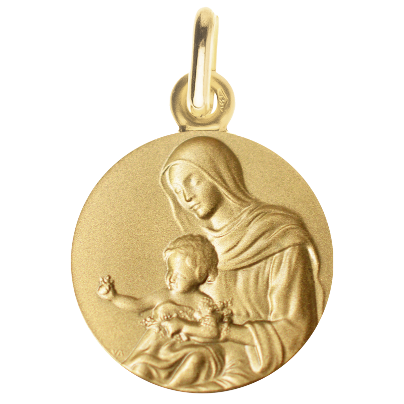 Médaille Enfant de la crèche grand or 9carats