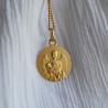 Maison Laudate - Médaille de baptême Ange Gardien or jaune 18 carats