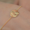 laudate bracelet medaille vierge enfant or