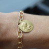 bracelet famille or jaune personnalisable laudate